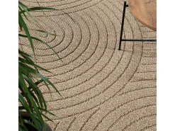 the carpet Alfombra Kos exterior moderna arcos, Naturaleza, 120 x 160 cm Beige