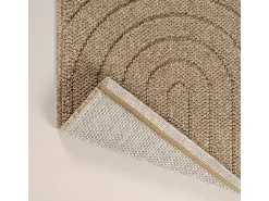 the carpet Alfombra Kos exterior moderna arcos, Naturaleza, 120 x 160 cm Beige