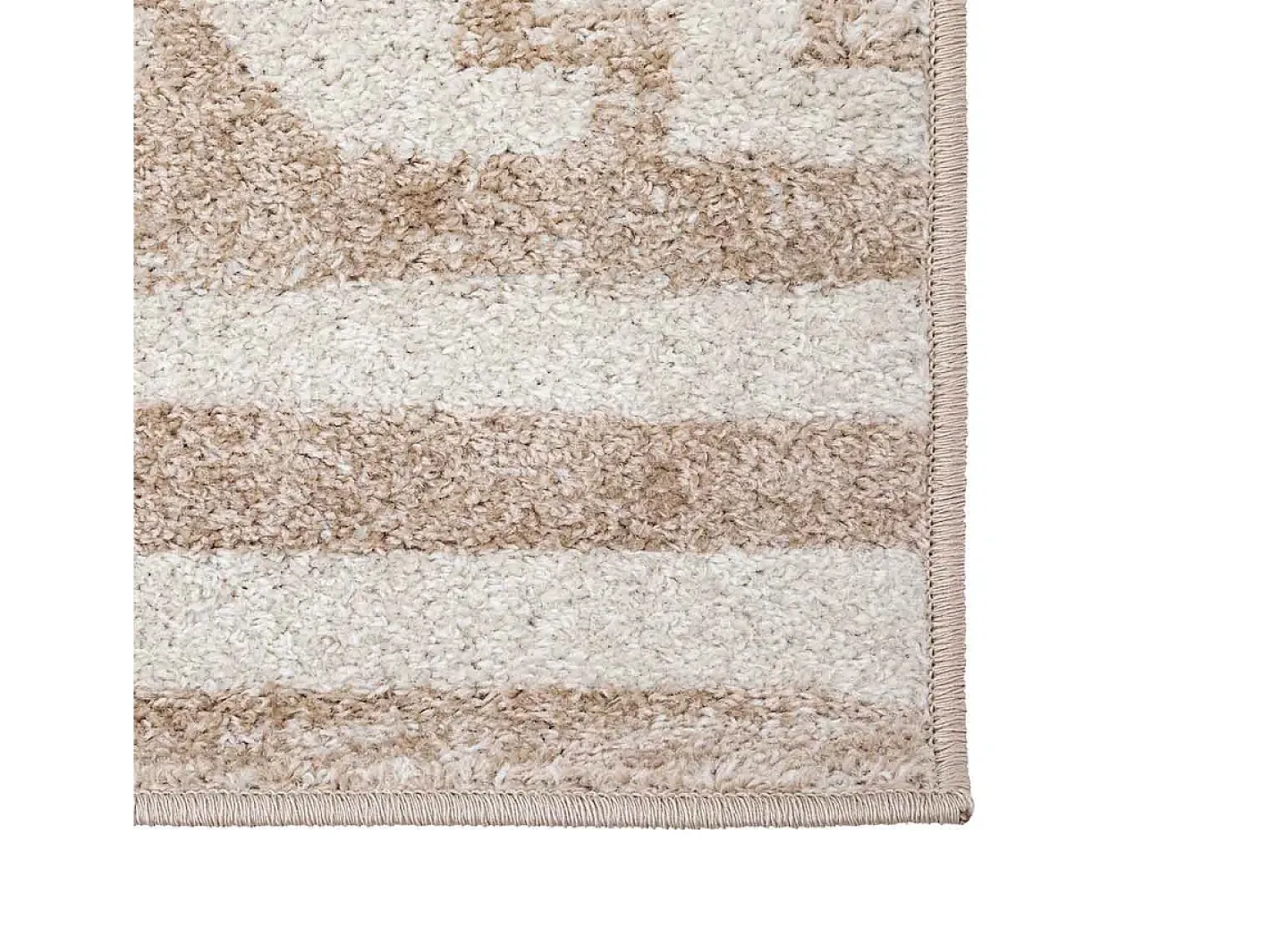 New Alfombra Koy rayas /marrón 100x150 cm Beige