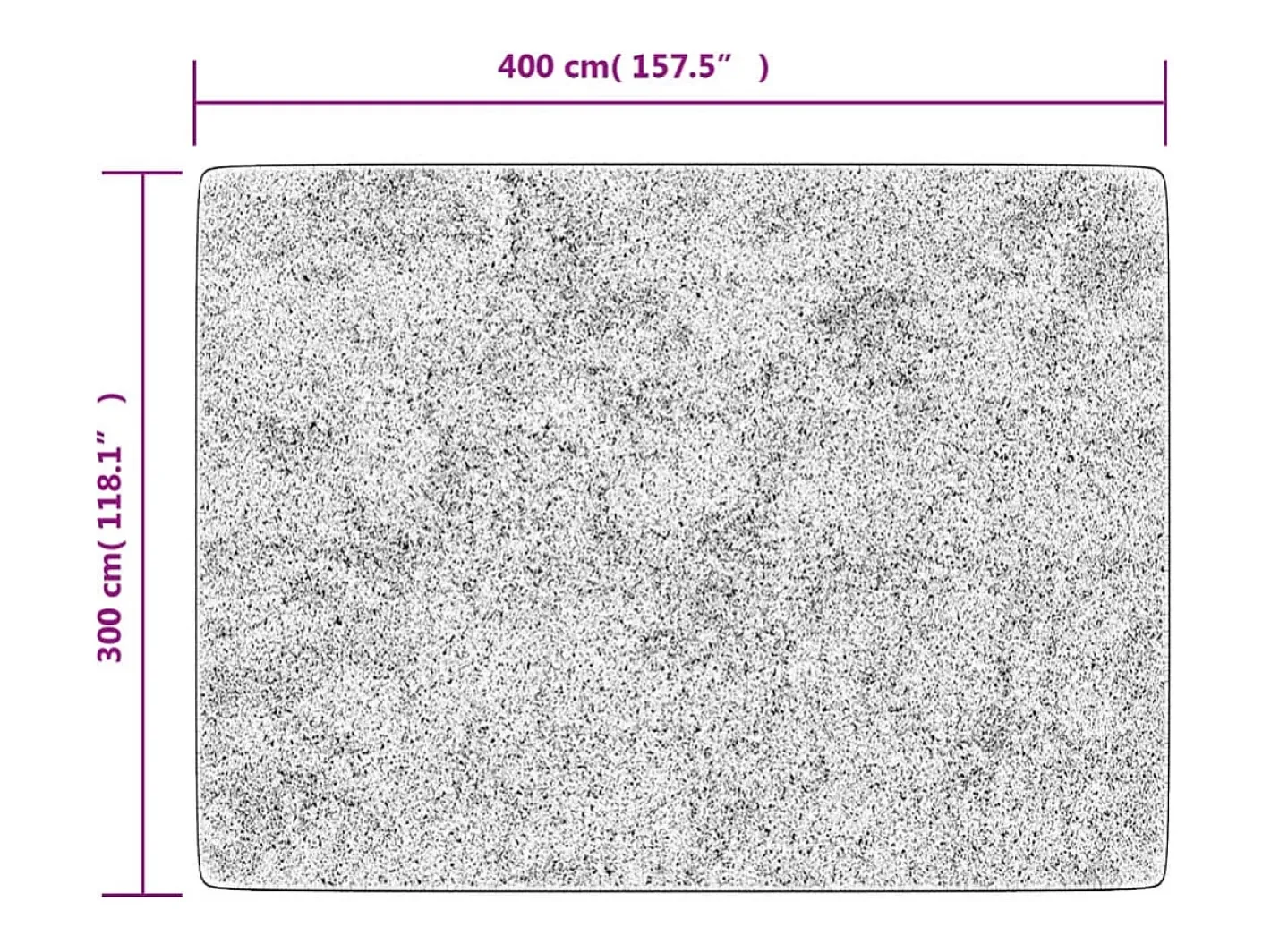 Best Clicnbuy Alfombra lavable antideslizante 400x300 cm Gris