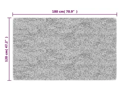 Clicnbuy Alfombra lavable antideslizante 120x180 cm Multicolor Clearance