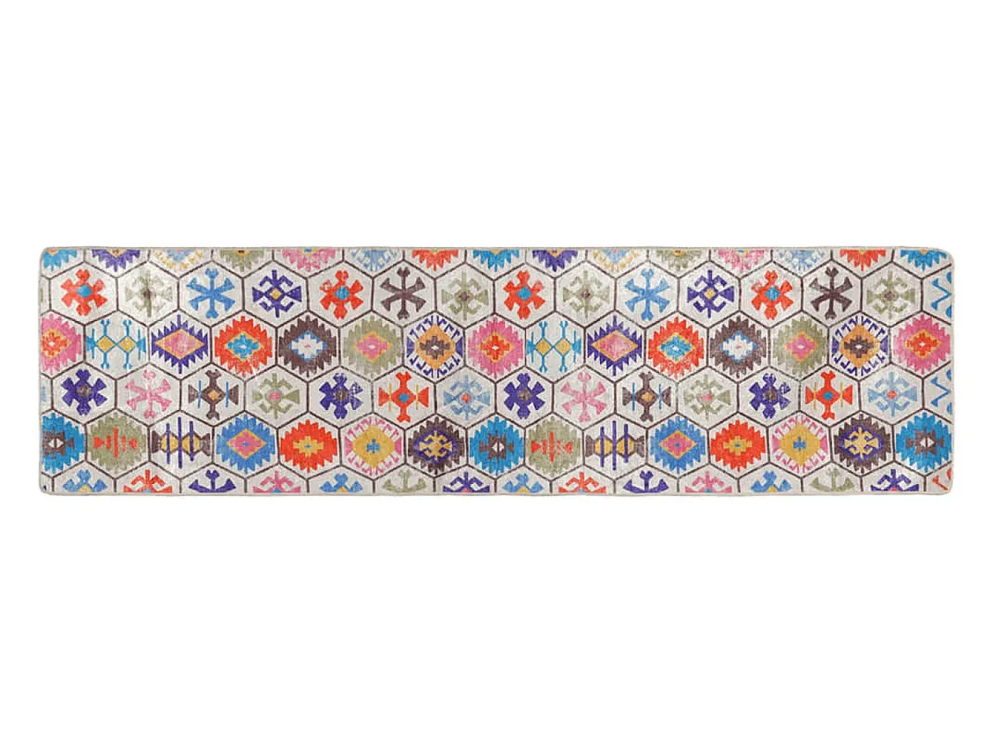 Clicnbuy Alfombra De Salón-Alfombra lavable antideslizante 80x300 cm Multicolor