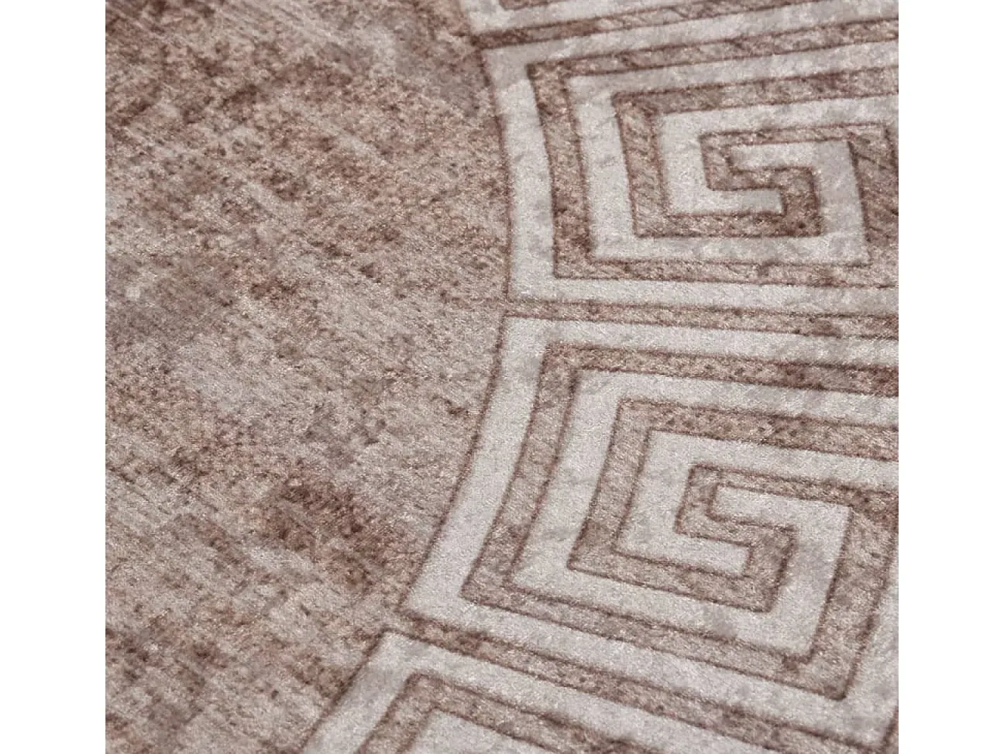 Clicnbuy Alfombra De Salón|Alfombra Redonda-Alfombra lavable antideslizante f120 cm Beige