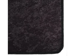 Alfombra De Salón-Alfombra lavable antideslizante 160x230 cm ES89052 Gris antracita