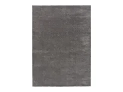 Alfombra De Salón-Alfombra lavable antideslizante - liso - antracita - 140 x 200 cm - LOFT Gris antracita