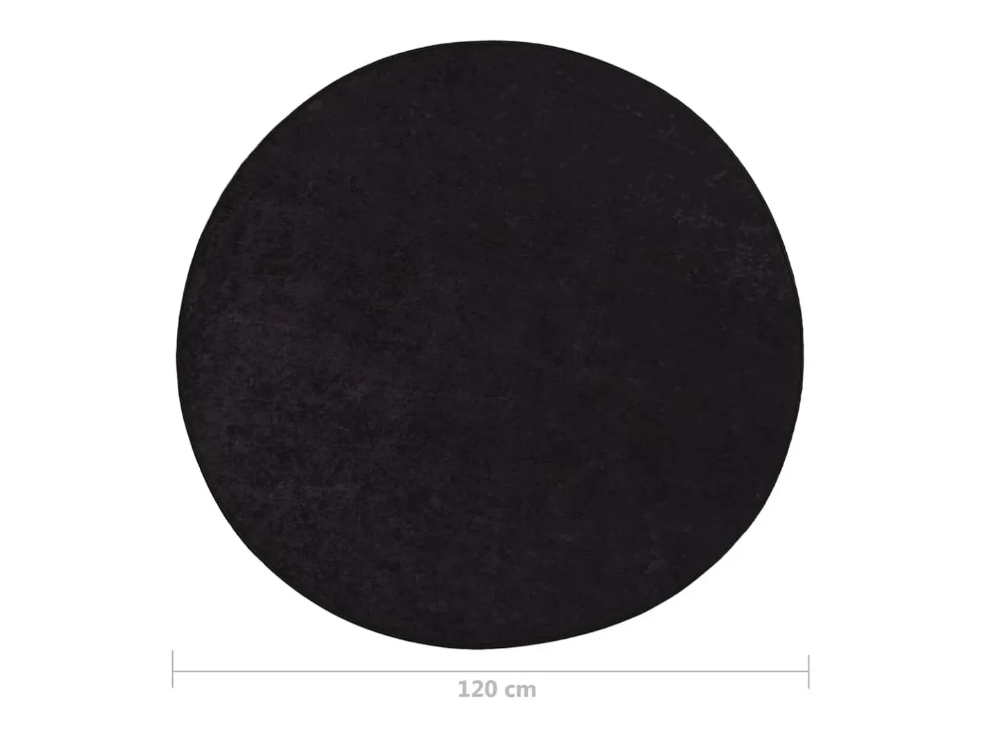 Clicnbuy Alfombra lavable antideslizante f120 cm Gris antracita