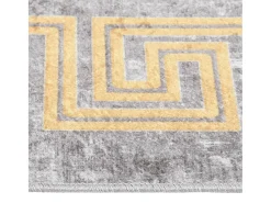Clicnbuy Alfombra De Salón-Alfombra lavable antideslizante 190x300 cm Gris