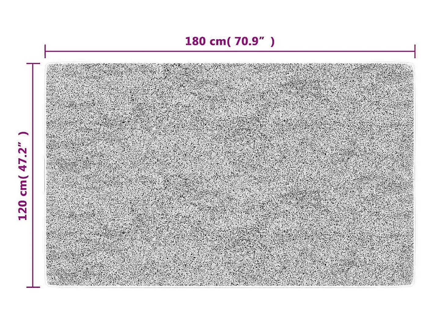 Online Alfombra lavable antideslizante 120x180 cm negra y dorada Negro