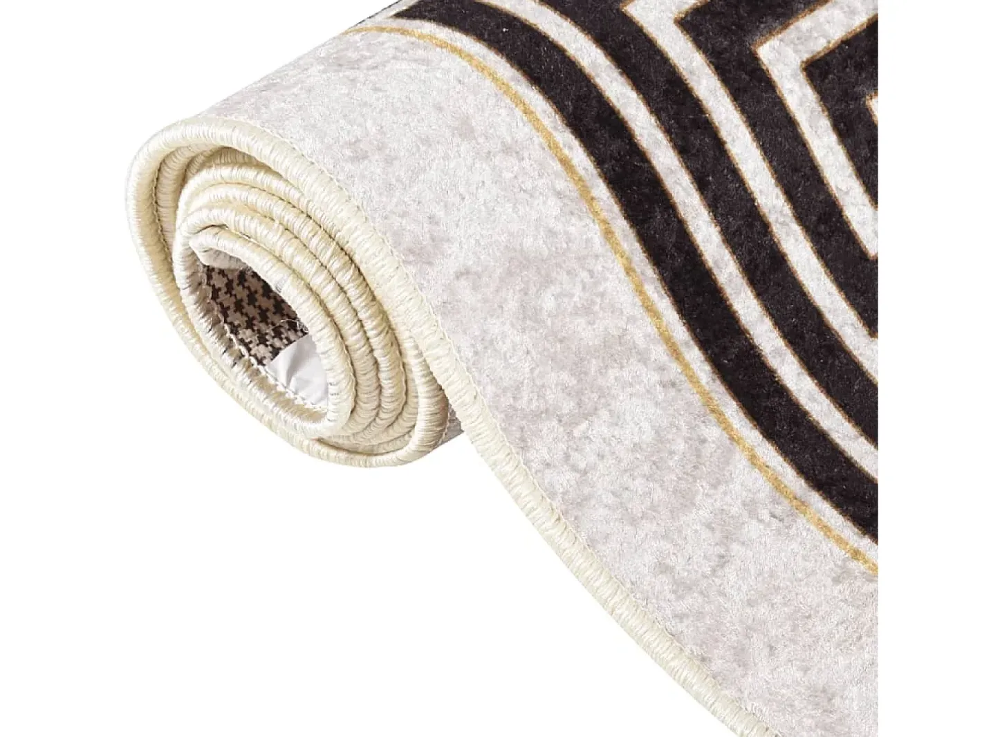 Clicnbuy Alfombra De Salón-Alfombra lavable antideslizante claro 120x180 cm Beige