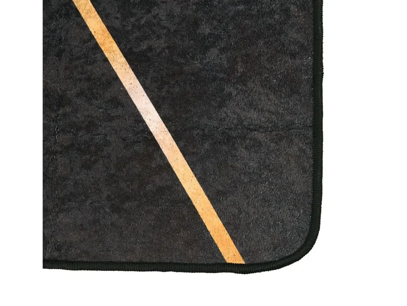 Clicnbuy Alfombra lavable antideslizante negro y dorado 190x300 cm Multicolor Hot