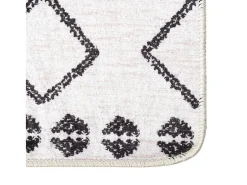Sale Clicnbuy Alfombra lavable antideslizante y blanco 120x170 cm Negro