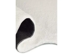 Alfombra De Salón-Alfombra lavable antideslizante - liso - - 160 x 230 cm - MELLOW Blanco