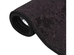 Outlet Alfombra lavable antideslizante 80x300 cm ES16796 Gris antracita