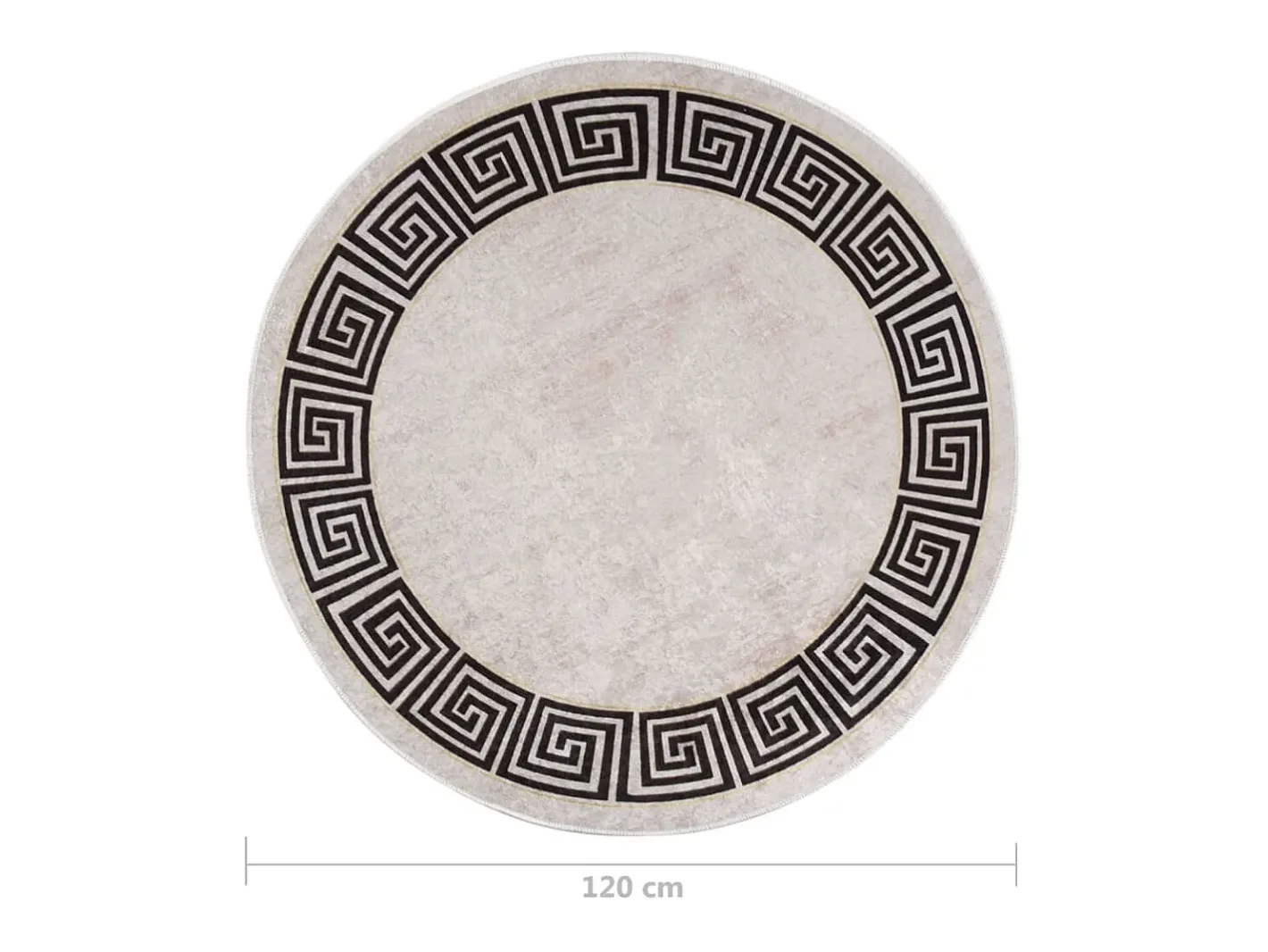 Clicnbuy Alfombra lavable antideslizante claro f120 cm Beige Outlet