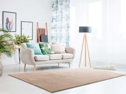 Alfombra lavable antideslizante - liso - - 160 x 230 cm - LOFT Beige Best