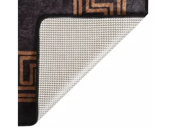 Best Clicnbuy Alfombra lavable antideslizante negro y dorado 400x300 cm Multicolor
