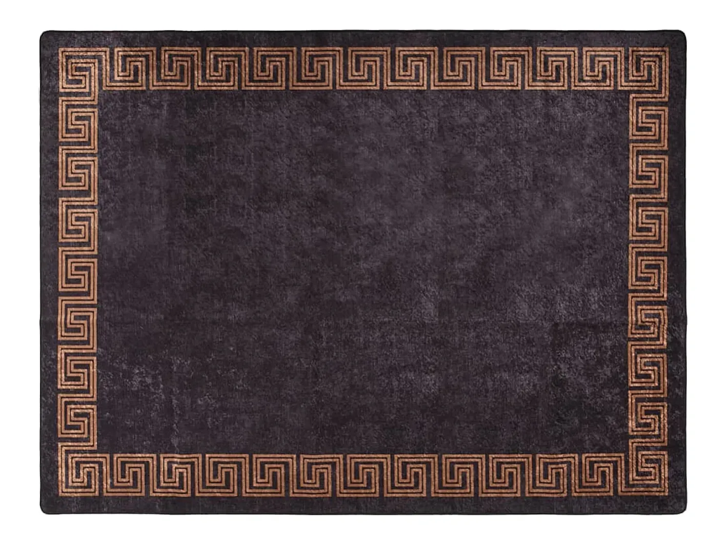 Best Clicnbuy Alfombra lavable antideslizante negro y dorado 400x300 cm Multicolor