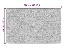 Hot Clicnbuy Alfombra lavable antideslizante negro y dorado 190x300 cm Multicolor