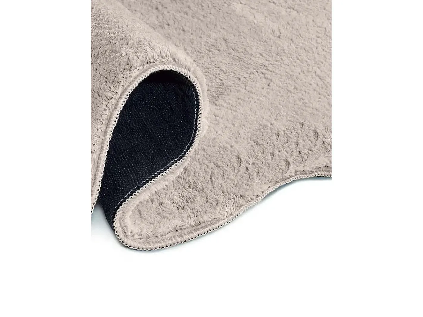 Clearance Alfombra lavable antideslizante - liso - piedra - 120 x 170 cm - MELLOW Topo