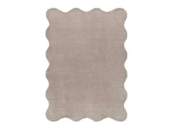 Clearance Alfombra lavable antideslizante - liso - piedra - 120 x 170 cm - MELLOW Topo