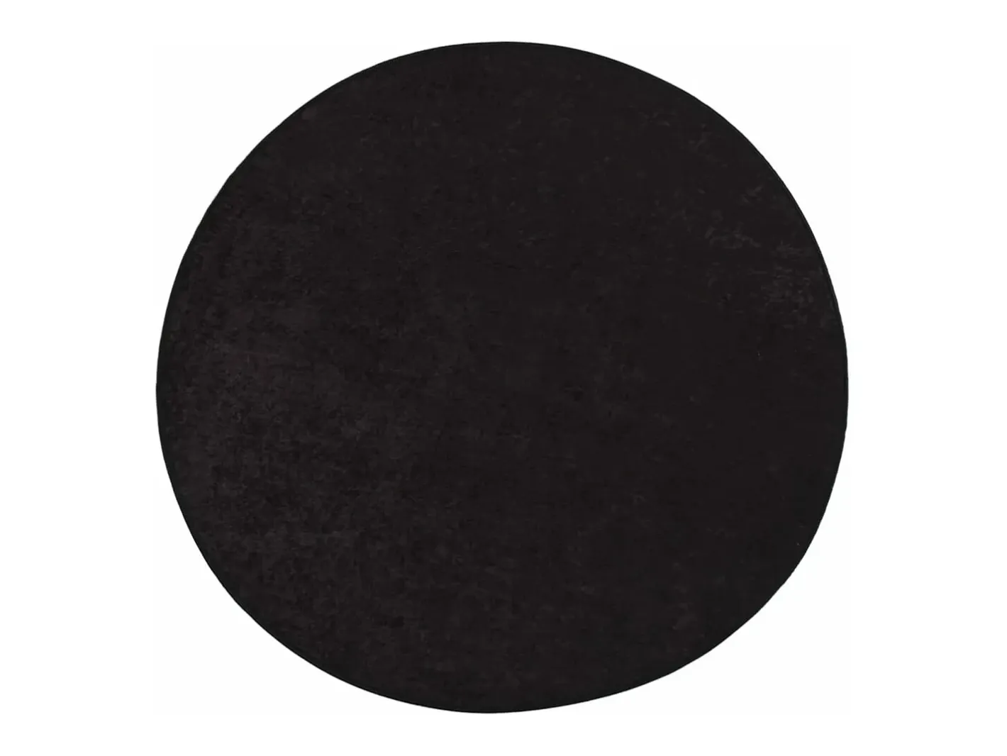 Clicnbuy Alfombra lavable antideslizante Ø 200 cm Gris antracita