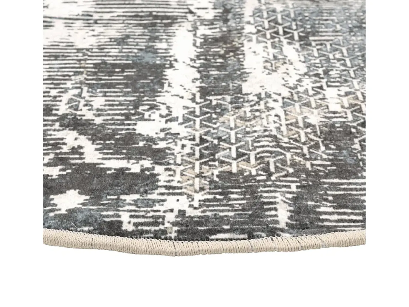 Clicnbuy Alfombra lavable antideslizante Ø 120 cm Multicolor