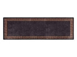 Alfombra lavable antideslizante 80x300 cm y dorado Negro Sale