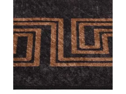 Alfombra lavable antideslizante 80x300 cm y dorado Negro Sale