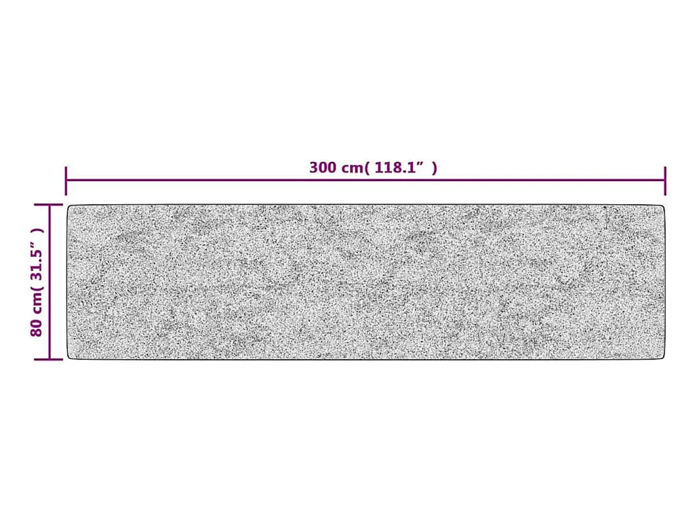 Alfombra lavable antideslizante 80x300 cm y dorado Negro Sale
