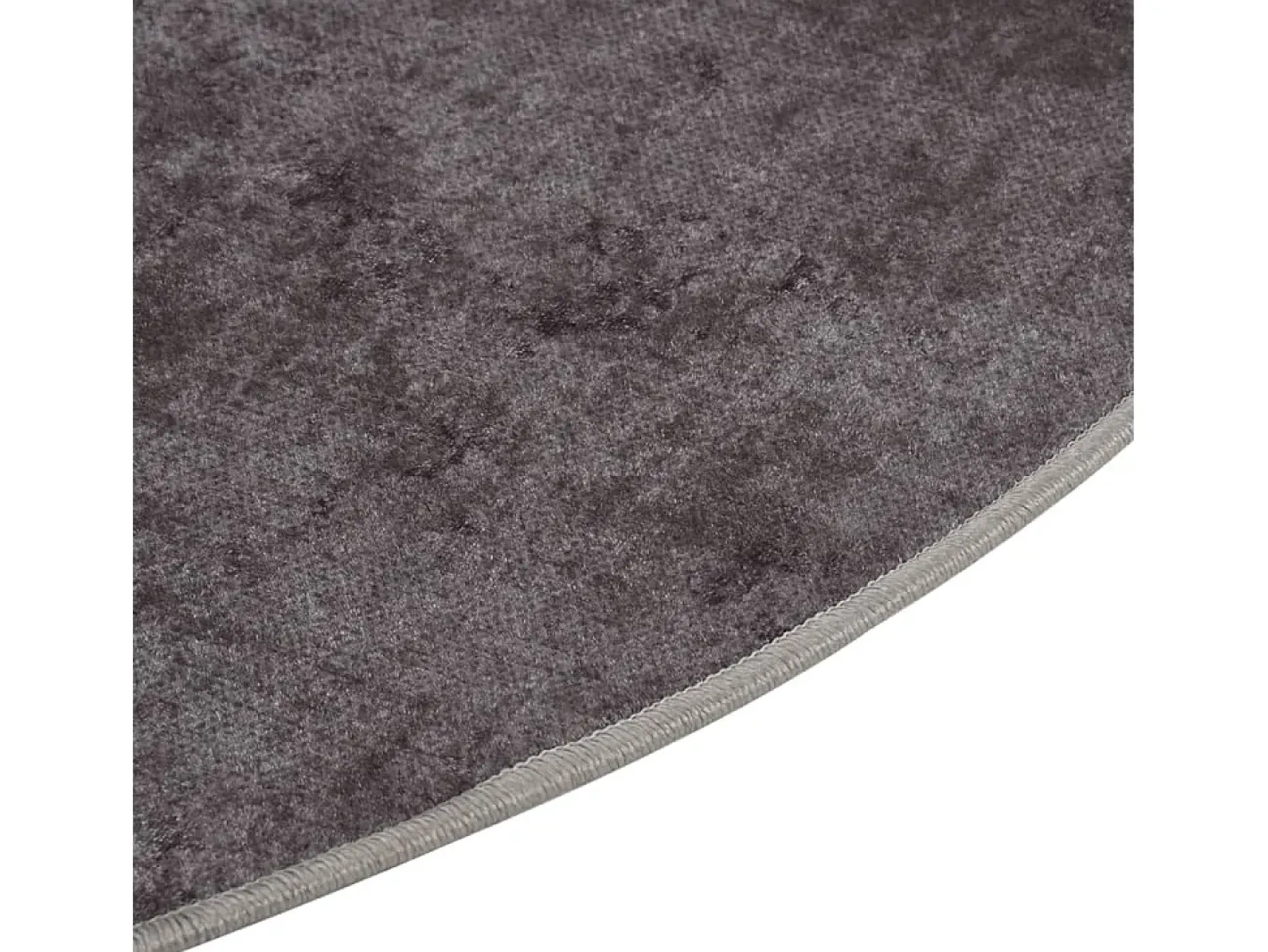 Alfombra De Salón|Alfombra Redonda-Alfombra lavable antideslizante φ120 cm ES36380 Gris