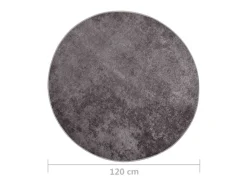 Alfombra De Salón|Alfombra Redonda-Alfombra lavable antideslizante φ120 cm ES36380 Gris