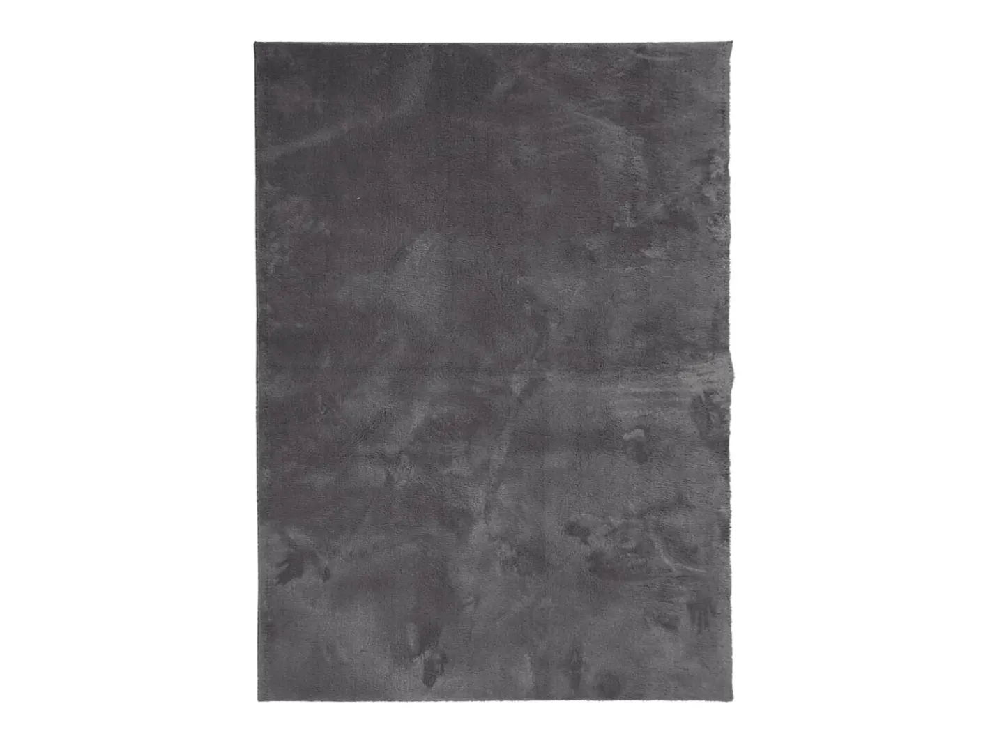 Sale Alfombra lavable de pelo corto suave HUARTE antracita 120x170 cm Gris