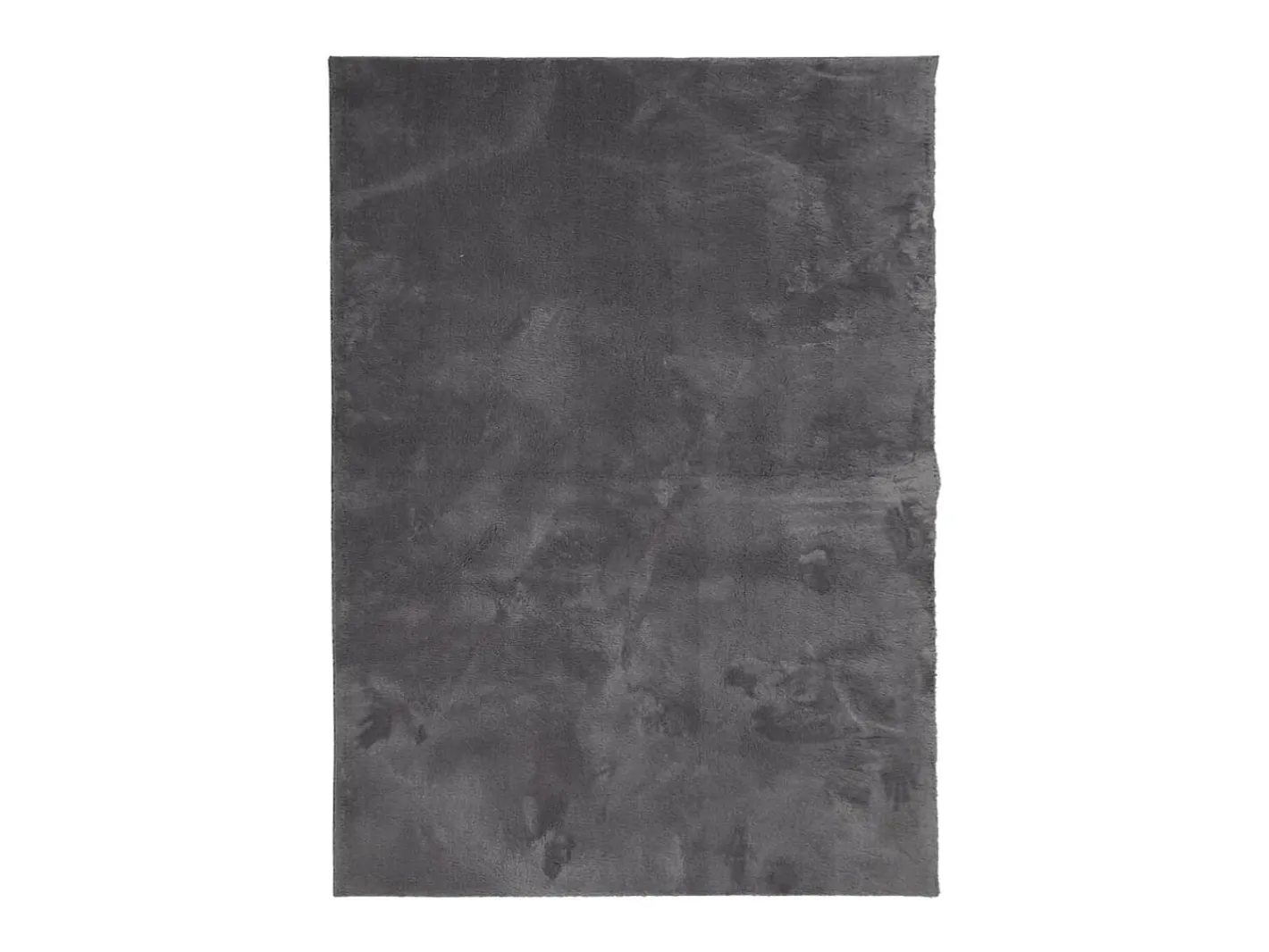 Sale Alfombra lavable de pelo corto suave HUARTE antracita 140x200 cm Gris