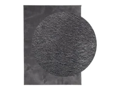 Sale Alfombra lavable de pelo corto suave HUARTE antracita 140x200 cm Gris