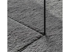 Discount Alfombra lavable de pelo corto suave HUARTE antracita 100x200 cm Gris