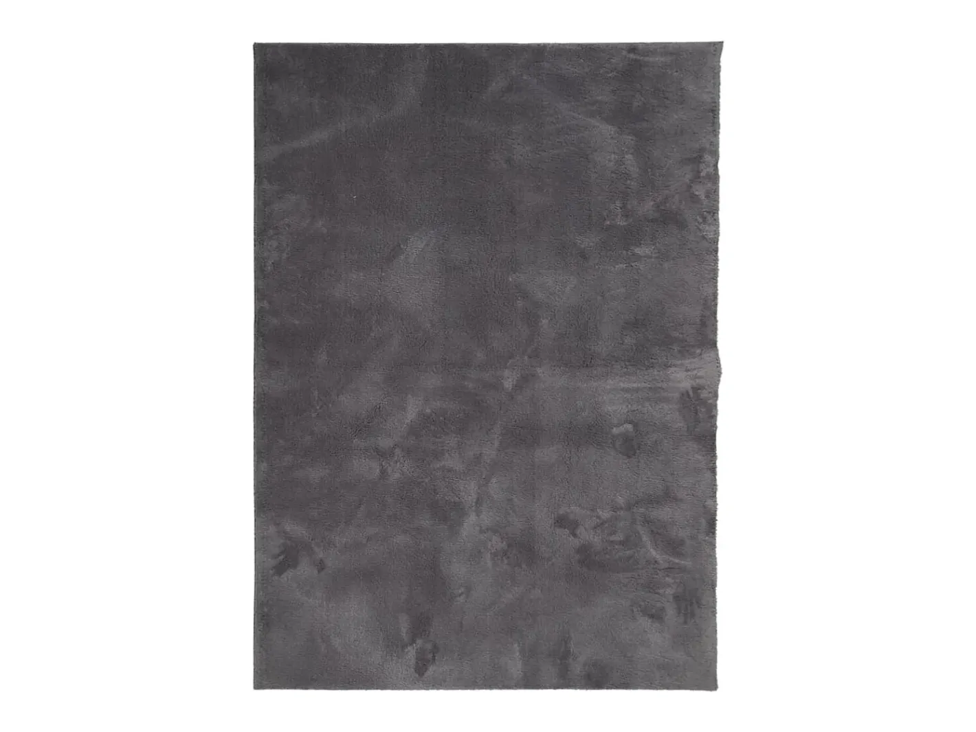 Clearance Alfombra lavable de pelo corto suave HUARTE antracita 240x340 cm Gris