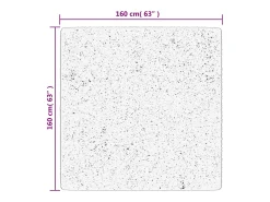 Best Alfombra lavable de pelo corto suave HUARTE antracita 160x160 cm Gris