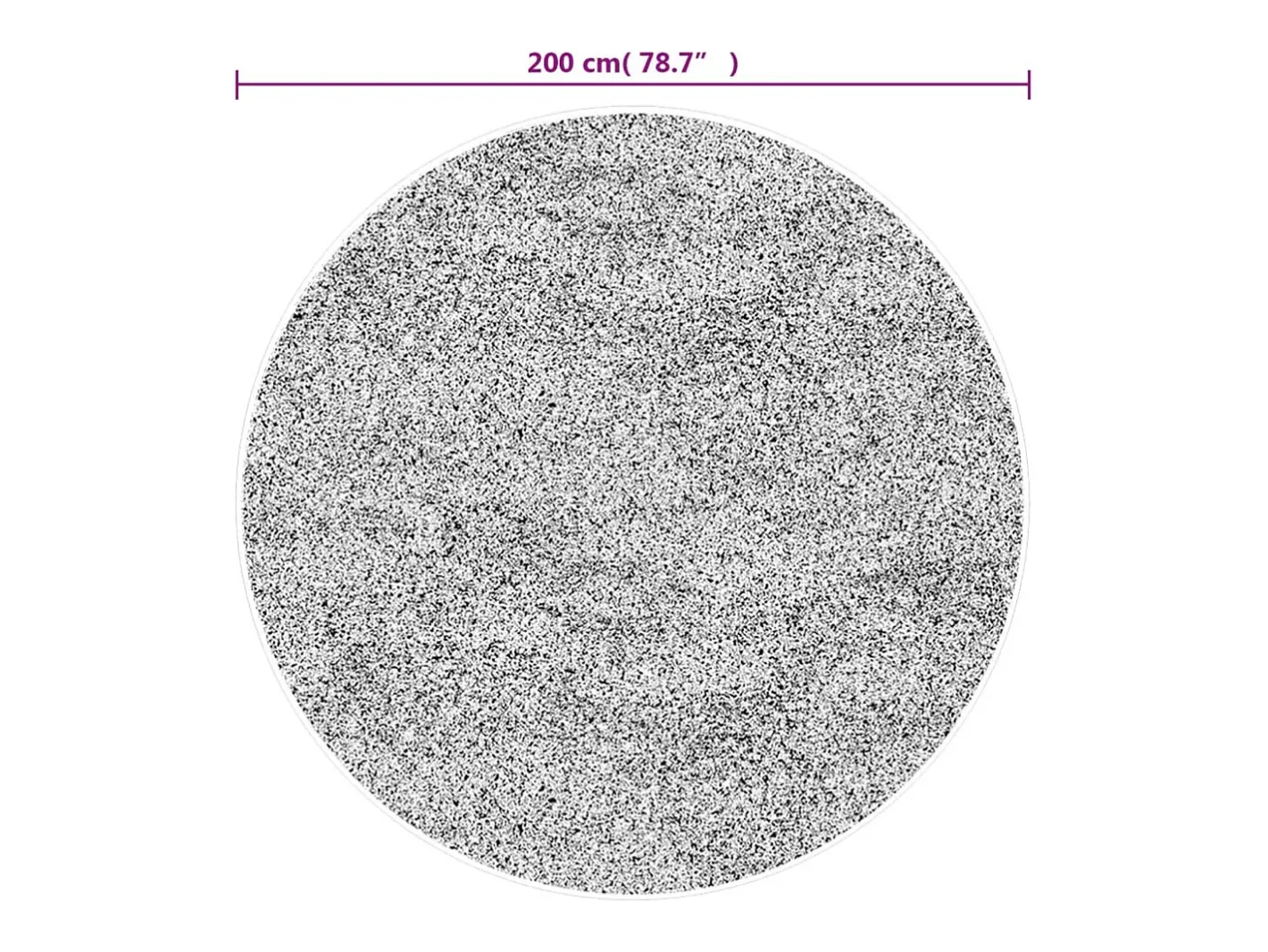 Sale Alfombra lavable Ø 200 cm antideslizante Gris