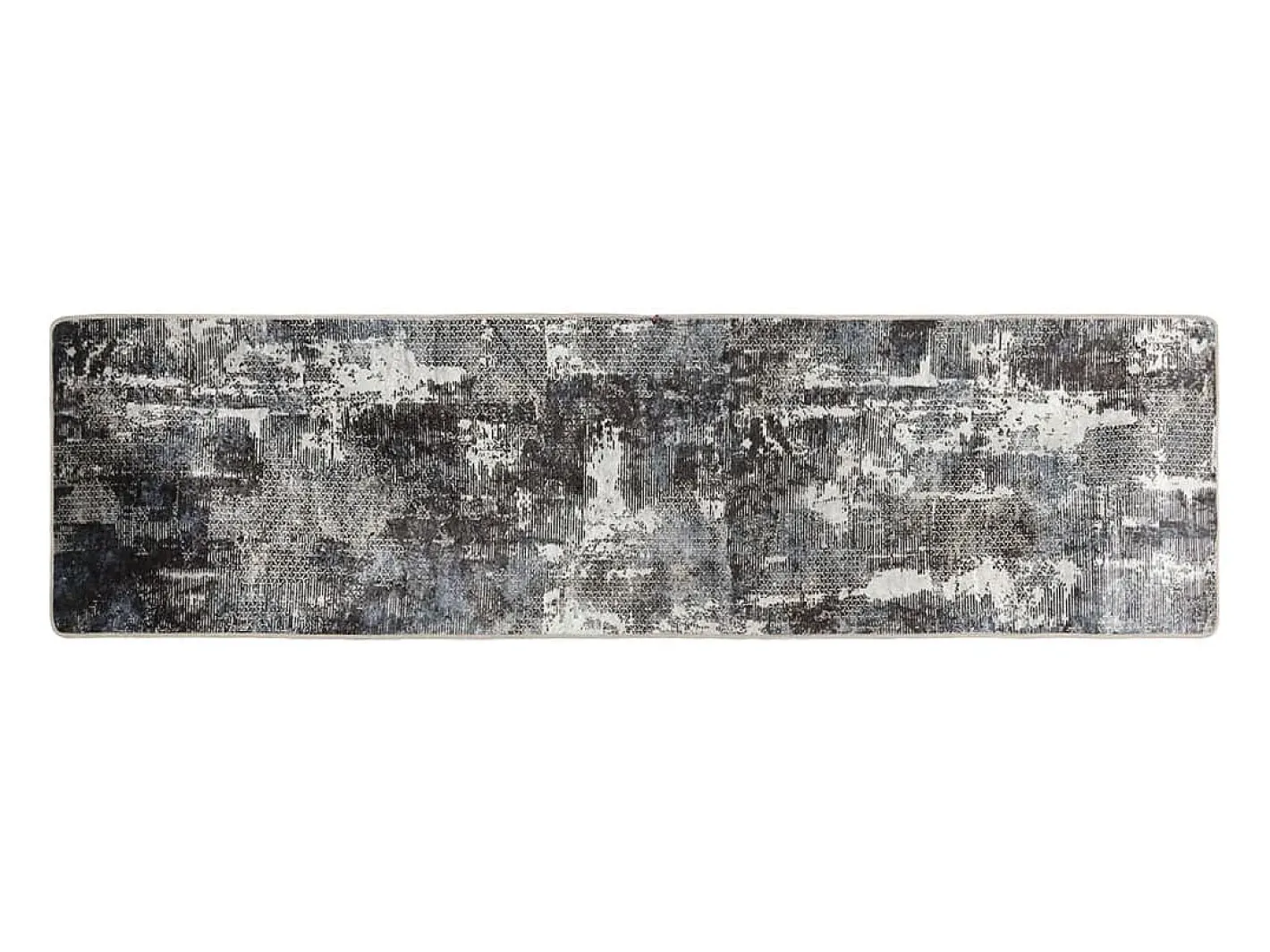Alfombra lavable multicolor 80x300 cm antideslizante Gris Clearance