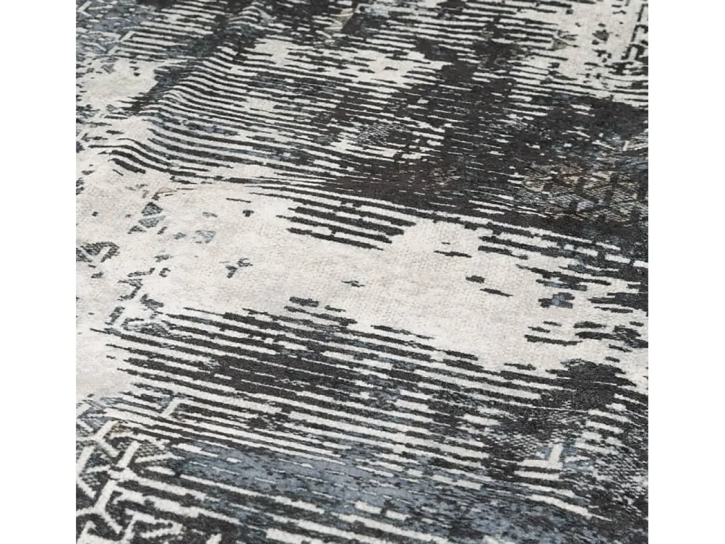 Alfombra lavable multicolor 80x300 cm antideslizante Gris Clearance