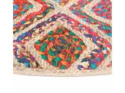 Alfombra lavable Ø 120 cm antideslizante Multicolor