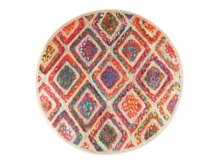 Alfombra lavable Ø 120 cm antideslizante Multicolor