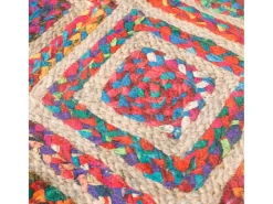 Alfombra lavable Ø 120 cm antideslizante Multicolor