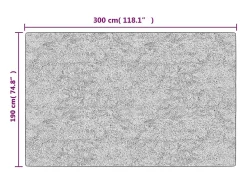 Clicnbuy Alfombra lavable patchwork antideslizante 190x300 cm Multicolor