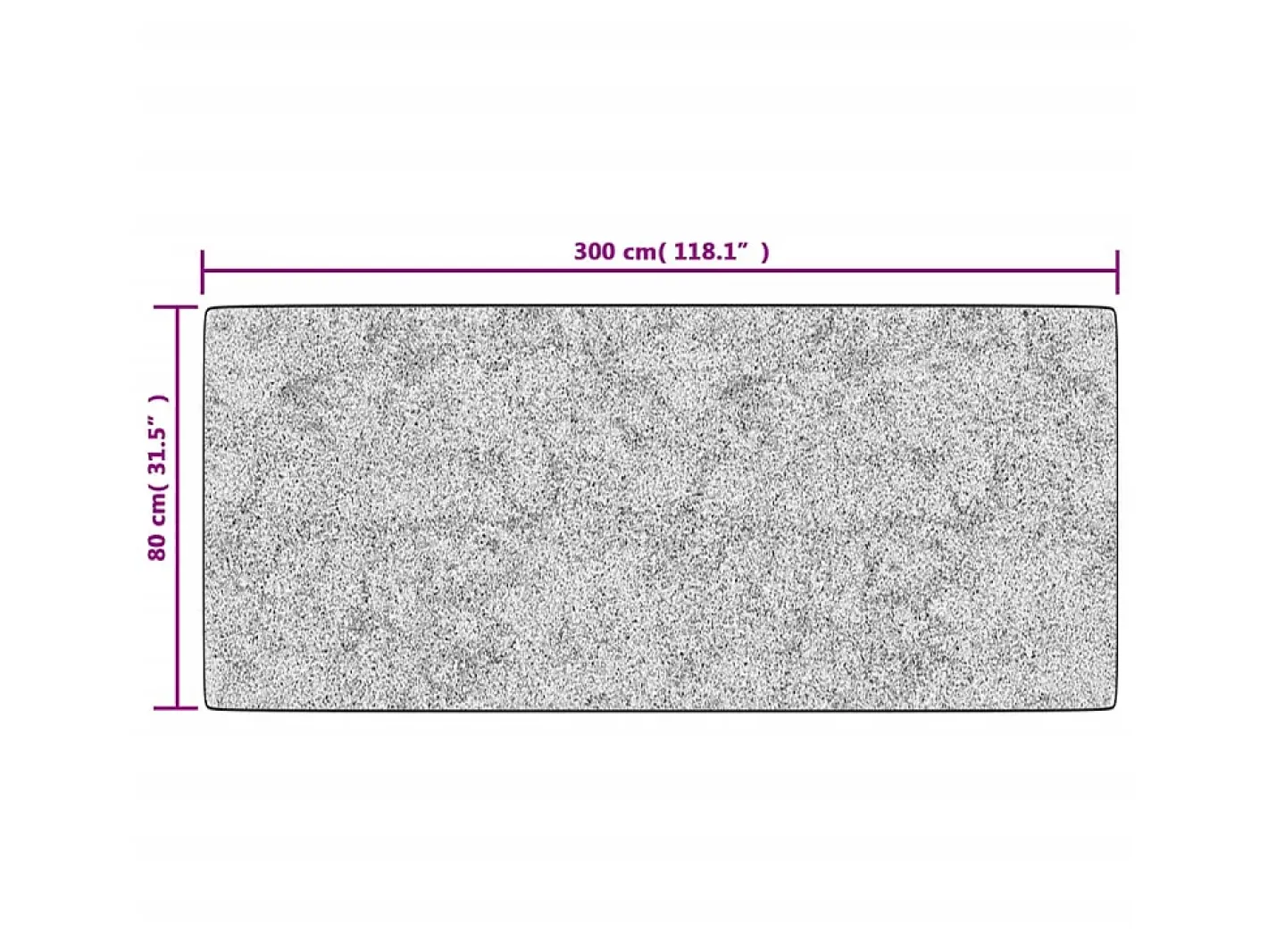 Alfombra lavable patchwork antideslizante 80x300 cm ES29418 Multicolor Clearance