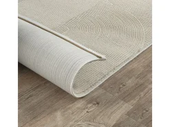 the carpet Alfombra Lima diseño salón estilo moderno arco, beige claro, 80 x 150 cm Color natural claro Hot