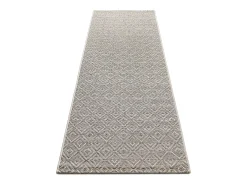 the carpet Alfombra Maldive Exterior Boho Diamante, Marrón, 80 x 250 cm Marru00f3n