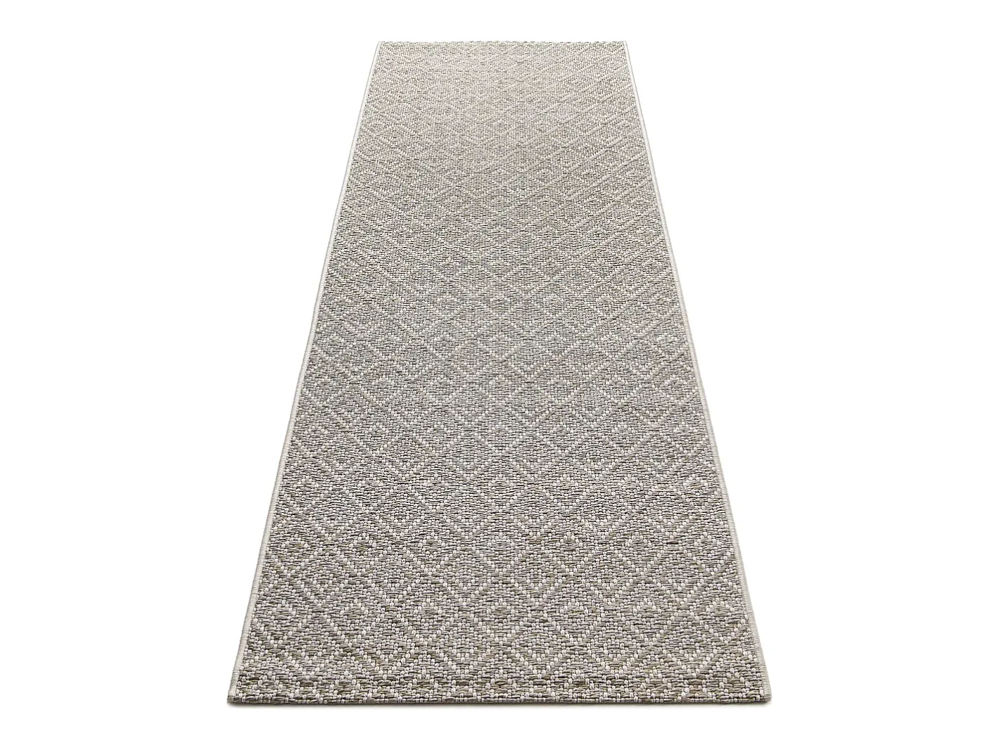 the carpet Alfombra Maldive Exterior Boho Diamante, Marrón, 80 x 250 cm Marru00f3n