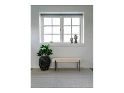ebuy24 Ropa De Casa-Alfombra marfil tejida a mano 160 x 230 cm Blanco