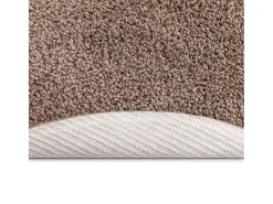 Alfombra De Cocina|Alfombra Redonda-Alfombra Marrón 160 x 160 cm Polipropileno Marru00f3n